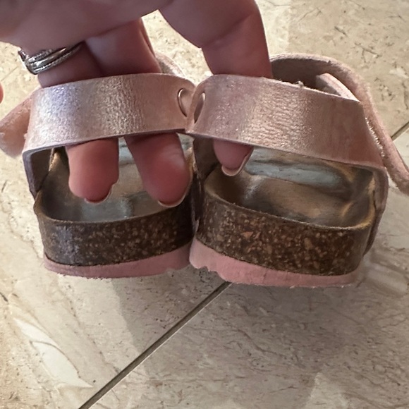 Chic Metallic Pink Kids Sandals - Picture 7 of 7